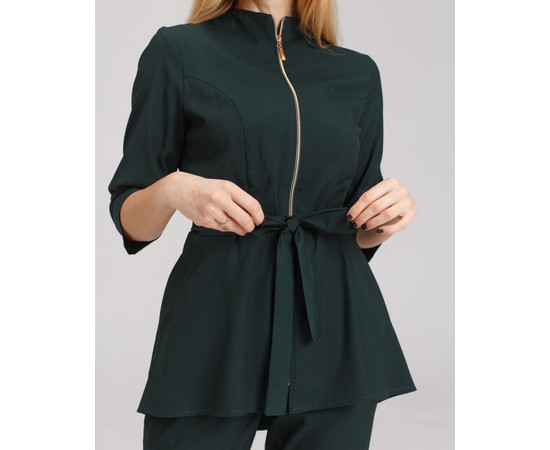 Зображення 6 Жіночий медичний костюм Мішель темно-зелений р. 46, "БІЛИЙ ХАЛАТ" 308-430-738, Розмір: 46, Цвет: темно-зелений