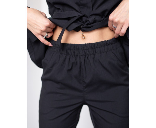 Изображение 6 Медицинский костюм женский Монтана черный р. 48, "БЕЛЫЙ ХАЛАТ" 332-321-715, Размер: 48, Цвет: черный