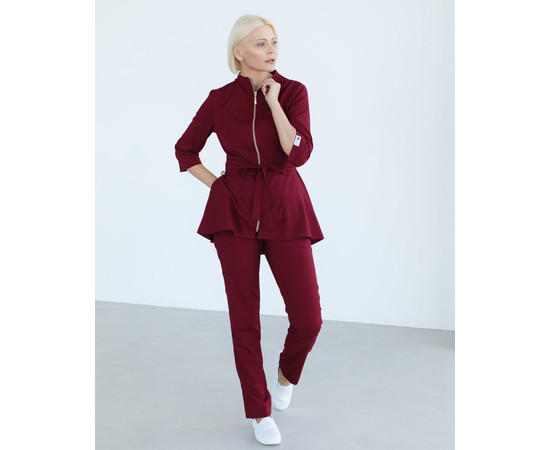 Зображення 7 Медичний костюм жіночий Мішель марсала р. 40, "БІЛИЙ ХАЛАТ" 308-326-738, Розмір: 40, Цвет: марсала