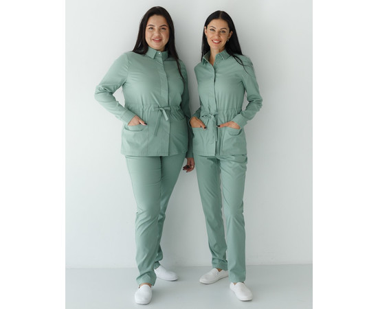 Изображение 8 Медицинский костюм женский Монтана оливковый р. 50, "БЕЛЫЙ ХАЛАТ" 332-327-715, Размер: 50, Цвет: оливковый