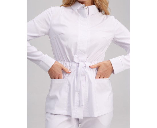 Зображення 3 Медичний костюм жіночий Монтана білий р. 46, "БІЛИЙ ХАЛАТ" 332-324-715, Розмір: 46, Цвет: білий