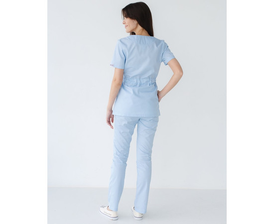 Зображення 2 Медичний костюм жіночий Наомі блакитний р. 50, "БІЛИЙ ХАЛАТ" 331-462-679, Розмір: 50, Цвет: лазурный