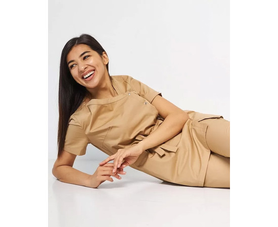 Зображення 2 Жіночий костюм жіночий Наомі пісок р. 40, "БІЛИЙ ХАЛАТ" 331-323-679, Розмір: 40, Цвет: пісочний