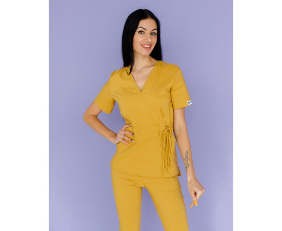 Зображення 2 Жіночий костюм жіночий Ріо гірчичний р. 40, "БІЛИЙ ХАЛАТ" 135-395-715, Розмір: 40, Цвет: гірчичний