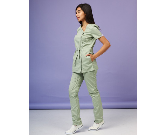 Зображення 2 Жіночий костюм жіночий Наомі фісташковий р. 42, "БІЛИЙ ХАЛАТ" 331-396-679, Розмір: 42, Цвет: фісташковий