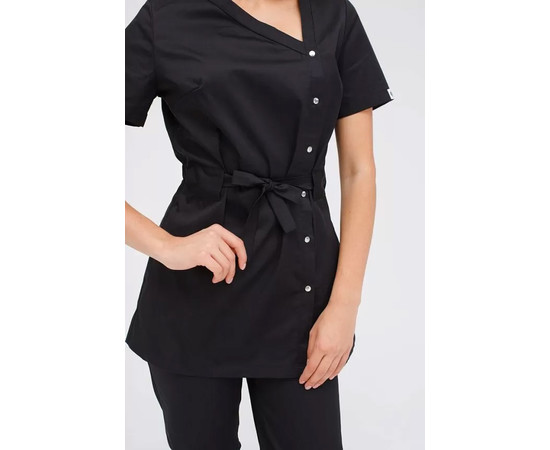 Зображення 2 Медичний костюм жіночий Наомі чорний р. 44, "БІЛИЙ ХАЛАТ" 331-321-679, Розмір: 44, Цвет: чорний