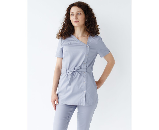 Зображення 3 Медичний костюм жіночий Наомі сірий р. 40, "БІЛИЙ ХАЛАТ" 331-328-679, Розмір: 40, Цвет: сірий