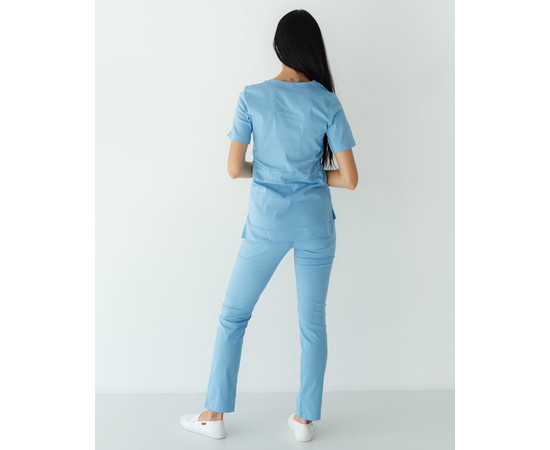 Зображення 3 Жіночий костюм жіночий Ріо блакитний р. 54, "БІЛИЙ ХАЛАТ" 135-333-707, Розмір: 54, Цвет: блакитний