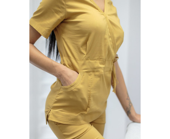 Зображення 4 Жіночий костюм жіночий Ріо гірчичний р. 40, "БІЛИЙ ХАЛАТ" 135-395-715, Розмір: 40, Цвет: гірчичний