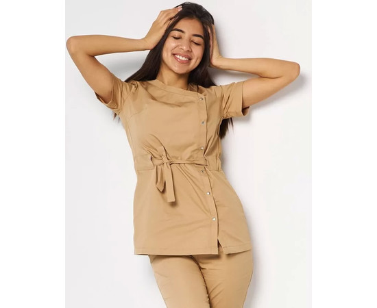 Зображення 4 Жіночий костюм жіночий Наомі пісок р. 42, "БІЛИЙ ХАЛАТ" 331-323-679, Розмір: 42, Цвет: пісочний