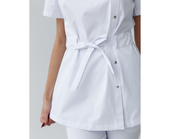 Зображення 6 Медичний костюм жіночий Наомі білий р. 54, "БІЛИЙ ХАЛАТ" 331-324-679, Розмір: 54, Цвет: білий