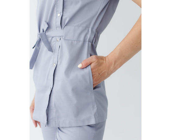 Зображення 6 Медичний костюм жіночий Наомі сірий р. 48, "БІЛИЙ ХАЛАТ" 331-328-679, Розмір: 48, Цвет: сірий