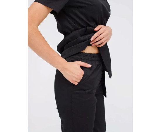 Зображення 3 Медичний костюм жіночий Наомі чорний р. 54, "БІЛИЙ ХАЛАТ" 331-321-679, Розмір: 54, Цвет: чорний