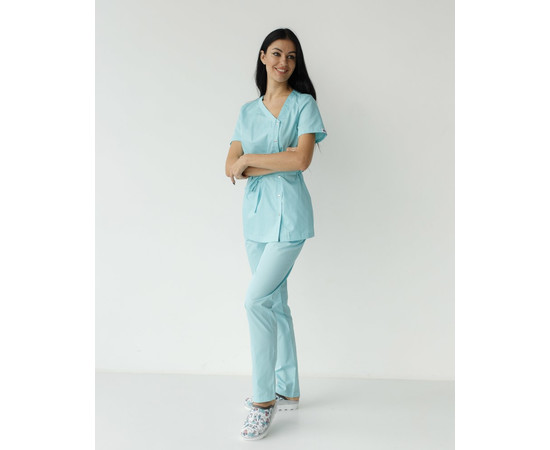 Зображення 7 Жіночий костюм жіночий Наомі м'ятний р. 50, "БІЛИЙ ХАЛАТ" 331-332-679, Розмір: 50, Цвет: м'ятний