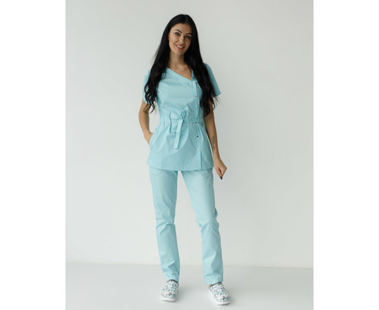 Зображення 8 Жіночий костюм жіночий Наомі м'ятний р. 50, "БІЛИЙ ХАЛАТ" 331-332-679, Розмір: 50, Цвет: м'ятний