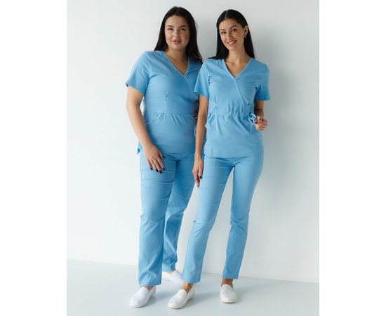 Зображення 9 Жіночий костюм жіночий Ріо блакитний р. 54, "БІЛИЙ ХАЛАТ" 135-333-707, Розмір: 54, Цвет: блакитний