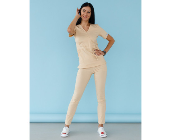 Зображення 9 Жіночий костюм жіночий Ріо бежевий р. 50, "БІЛИЙ ХАЛАТ" 135-367-715, Розмір: 50, Цвет: бежевый