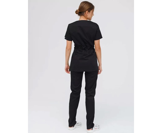 Зображення 4 Медичний костюм жіночий Наомі чорний р. 48, "БІЛИЙ ХАЛАТ" 331-321-679, Розмір: 48, Цвет: чорний