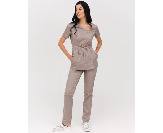 Зображення 4 Медичний костюм жіночий Наомі мокко р. 50, "БІЛИЙ ХАЛАТ" 331-421-679, Розмір: 50, Цвет: моко