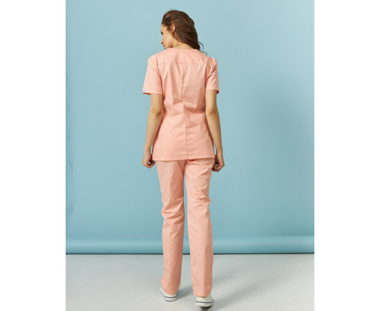 Зображення 2 Жіночий костюм жіночий Топаз персиковий р. 44, "БІЛИЙ ХАЛАТ" 137-338-705, Розмір: 44, Цвет: персиковий