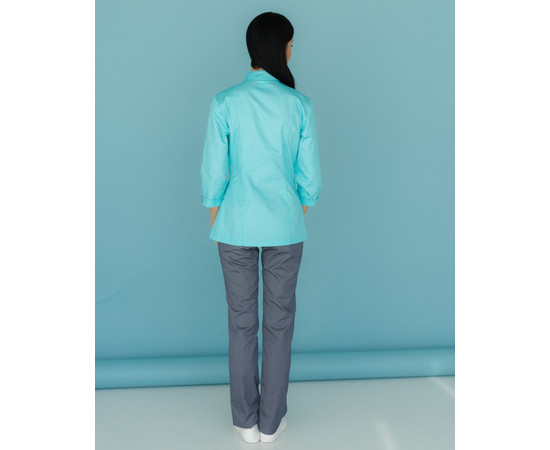 Зображення 2 Жіночий костюм жіночий Сакура м'ятний-сірий р. 42, "БІЛИЙ ХАЛАТ" 124-356-678, Розмір: 42, Цвет: м'ятний