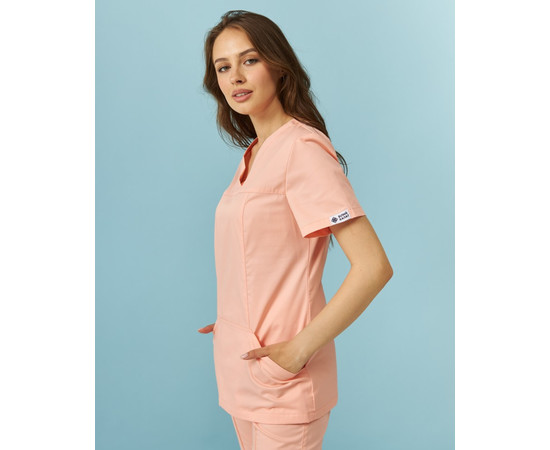 Зображення 3 Жіночий костюм жіночий Топаз персиковий р. 42, "БІЛИЙ ХАЛАТ" 137-338-705, Розмір: 42, Цвет: персиковий