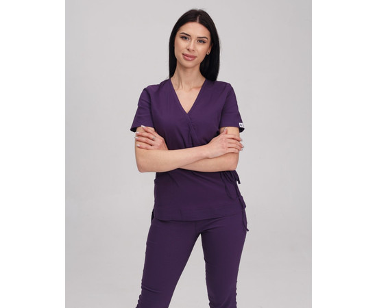 Зображення 3 Медичний костюм жіночий Ріо фіолетовий р. 42, "БІЛИЙ ХАЛАТ" 135-335-707, Розмір: 42, Цвет: фиолетовый