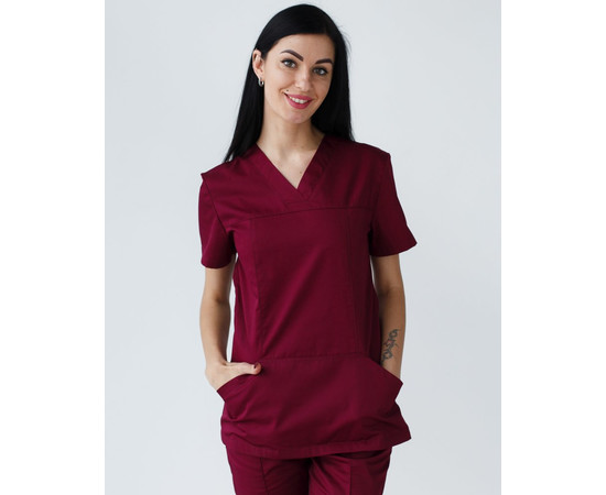 Зображення 3 Жіночий костюм жіночий Топаз марсала р. 40, "БІЛИЙ ХАЛАТ" 137-326-705, Розмір: 40, Цвет: марсала