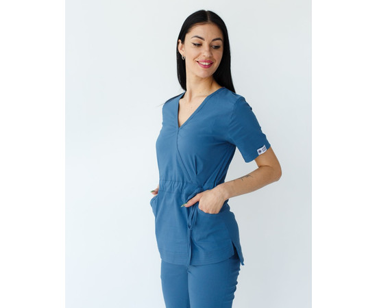 Зображення 3 Медичний костюм жіночий Ріо синій р. 44, "БІЛИЙ ХАЛАТ" 135-322-707, Розмір: 44, Цвет: синий