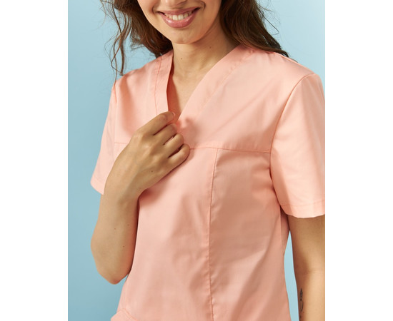 Зображення 5 Жіночий костюм жіночий Топаз персиковий р. 44, "БІЛИЙ ХАЛАТ" 137-338-705, Розмір: 44, Цвет: персиковий