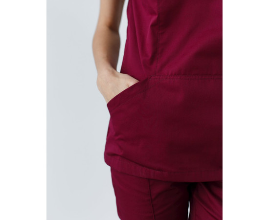 Зображення 6 Жіночий костюм жіночий Топаз марсала р. 54, "БІЛИЙ ХАЛАТ" 137-326-705, Розмір: 54, Цвет: марсала