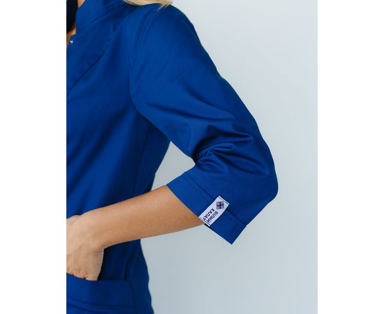 Изображение 6 Медицинский костюм женский Сакура сапфир-красный р. 46, "БЕЛЫЙ ХАЛАТ" 124-360-678, Размер: 46, Цвет: сапфир-красный