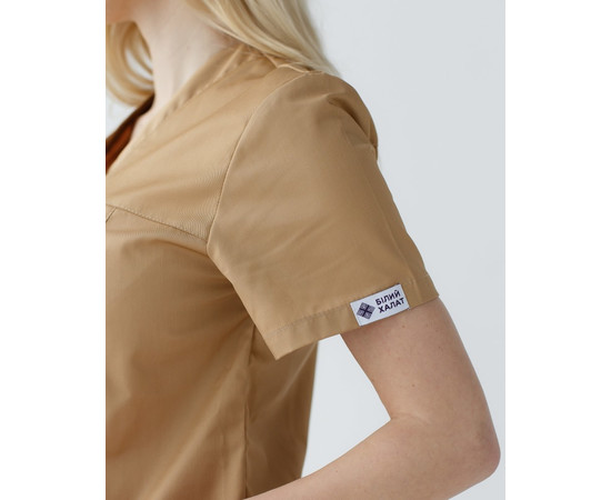 Зображення 7 Жіночий костюм жіночий Топаз пісочний р. 54, "БІЛИЙ ХАЛАТ" 137-323-705, Розмір: 54, Цвет: пісочний