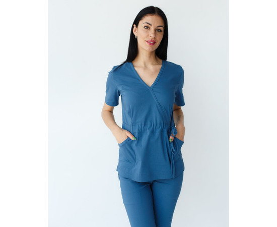 Зображення 7 Медичний костюм жіночий Ріо синій р. 50, "БІЛИЙ ХАЛАТ" 135-322-707, Розмір: 50, Цвет: синий