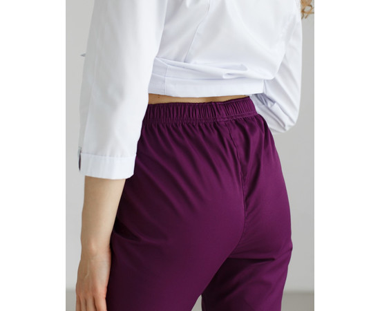 Изображение 8 Медицинский костюм женский Сакура белый-фиолетовый р. 40, "БЕЛЫЙ ХАЛАТ" 124-346-678, Размер: 40, Цвет: белый-фиолетовый