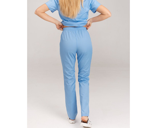 Изображение 7 Женский медицинский костюм Топаз светло-голубой р. 44, "БЕЛЫЙ ХАЛАТ" 137-436-705, Размер: 44, Цвет: светло-голубой