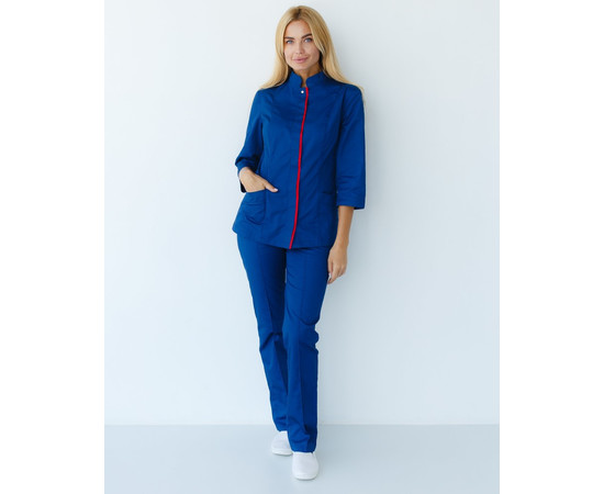 Зображення 8 Жіночий костюм жіночий Сакура сапфір-червоний р. 48, "БІЛИЙ ХАЛАТ" 124-360-678, Розмір: 48, Цвет: сапфір-червоний