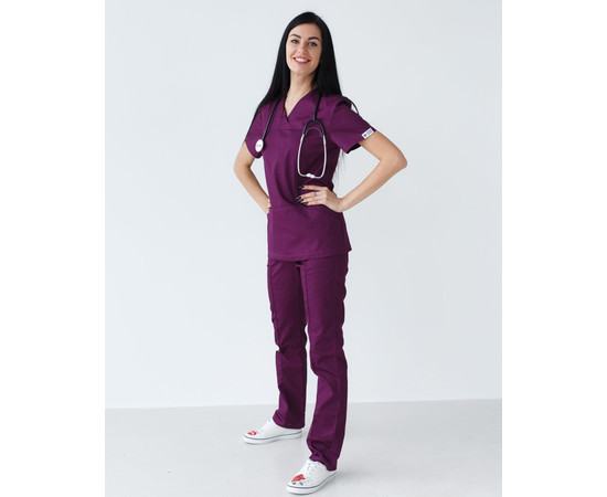 Зображення 9 Жіночий костюм жіночий Топаз фіолетовий р. 54, "БІЛИЙ ХАЛАТ" 137-335-705, Розмір: 54, Цвет: фиолетовый