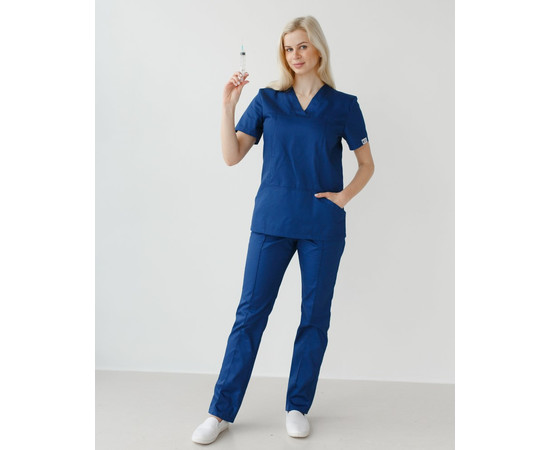 Зображення 9 Жіночий костюм жіночий Топаз синій р. 52, "БІЛИЙ ХАЛАТ" 137-322-705, Розмір: 52, Цвет: синий