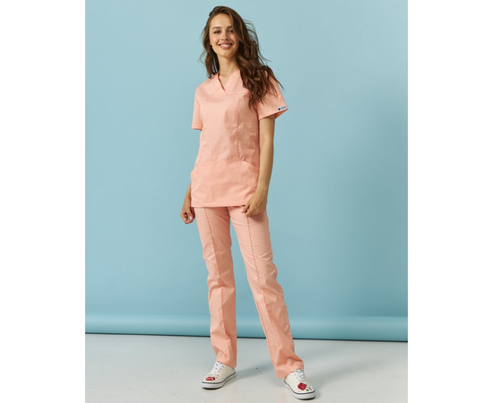 Зображення 9 Жіночий костюм жіночий Топаз персиковий р. 42, "БІЛИЙ ХАЛАТ" 137-338-705, Розмір: 42, Цвет: персиковий