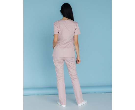 Изображение 5 Медицинский костюм женский Топаз лиловый р. 44, "БЕЛЫЙ ХАЛАТ" 137-401-705, Размер: 44, Цвет: лиловый