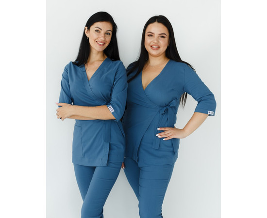 Зображення 2 Жіночий костюм жіночий Шанхай синій р. 52, "БІЛИЙ ХАЛАТ" 139-322-704, Розмір: 52, Цвет: синий