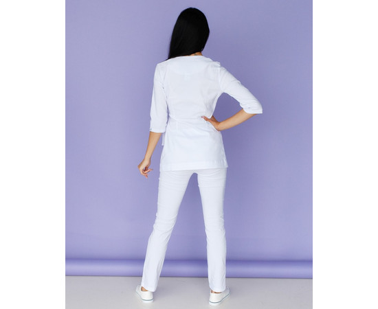 Зображення 2 Жіночий костюм жіночий Шанхай білий р. 54, "БІЛИЙ ХАЛАТ" 139-324-704, Розмір: 54, Цвет: білий