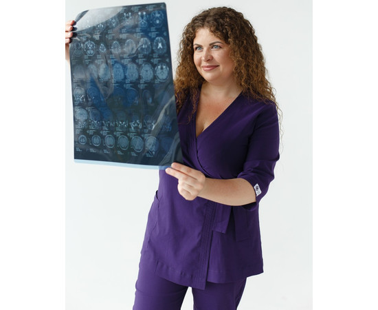 Зображення 3 Жіночий костюм жіночий Шанхай фіолетовий р. 40, "БІЛИЙ ХАЛАТ" 139-335-704, Розмір: 40, Цвет: фиолетовый