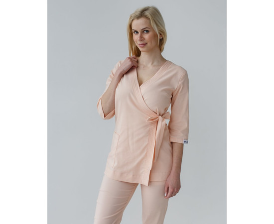 Зображення 3 Жіночий костюм жіночий Шанхай персиковий р. 54, "БІЛИЙ ХАЛАТ" 139-338-704, Розмір: 54, Цвет: персиковий