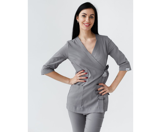 Зображення 3 Жіночий костюм жіночий Шанхай сірий р. 52, "БІЛИЙ ХАЛАТ" 139-328-704, Розмір: 52, Цвет: сірий