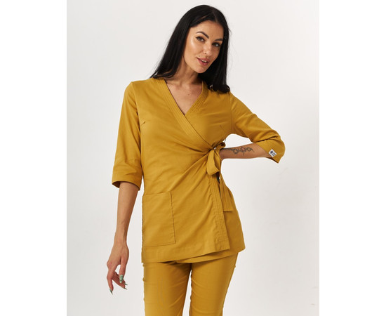 Зображення 3 Жіночий костюм жіночий Шанхай гірчичний р. 40, "БІЛИЙ ХАЛАТ" 139-395-704, Розмір: 40, Цвет: гірчичний