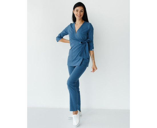 Зображення 3 Жіночий костюм жіночий Шанхай синій р. 40, "БІЛИЙ ХАЛАТ" 139-322-704, Розмір: 40, Цвет: синий