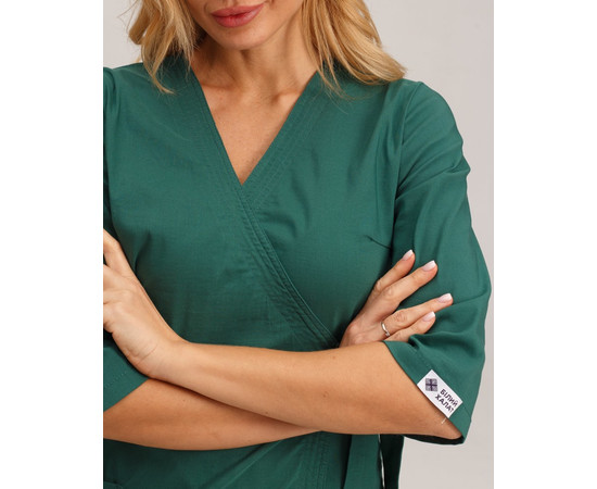 Зображення 4 Жіночий костюм жіночий Шанхай зелений р. 52, "БІЛИЙ ХАЛАТ" 139-350-704, Розмір: 52, Цвет: зелений