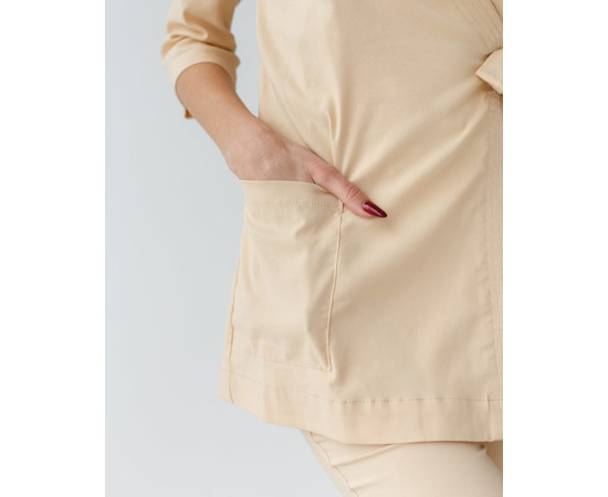 Зображення 4 Жіночий костюм жіночий Шанхай бежевий р. 54, "БІЛИЙ ХАЛАТ" 139-367-704, Розмір: 54, Цвет: бежевый